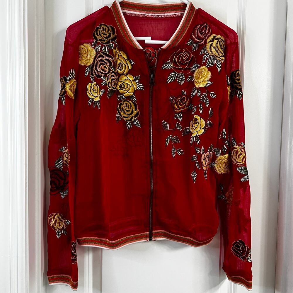 Aratta Silent Journey The Rosabel Bomber Jacket | Size Small | MISSING TAG